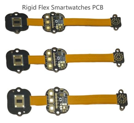 Buy Custom Smartwatch Flexible Rigid PCB Boards Manufacturing Assembly ISO9001 online manufacture