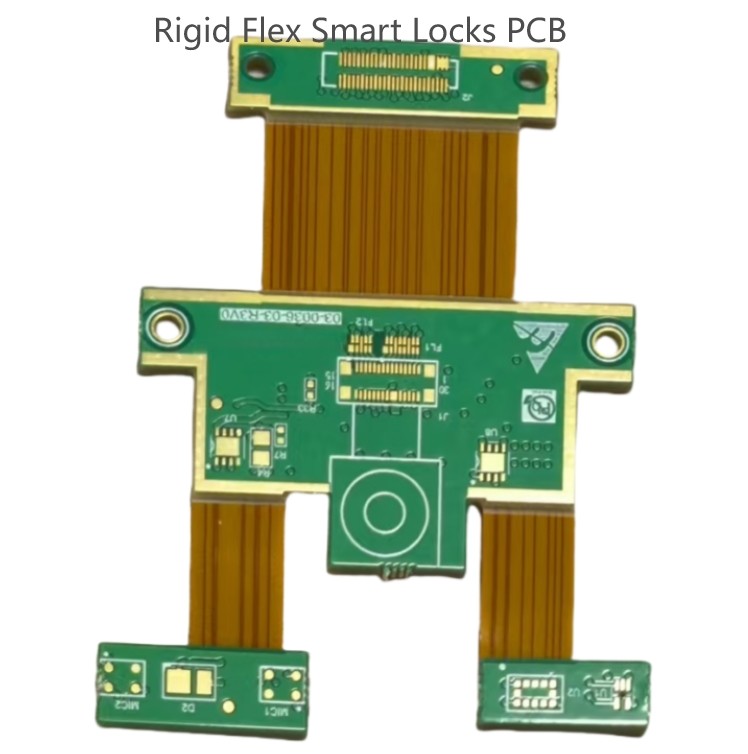 Polyimide FR4 Rigid Flex PCB SMT Fabrication For Smart Locks Security ...