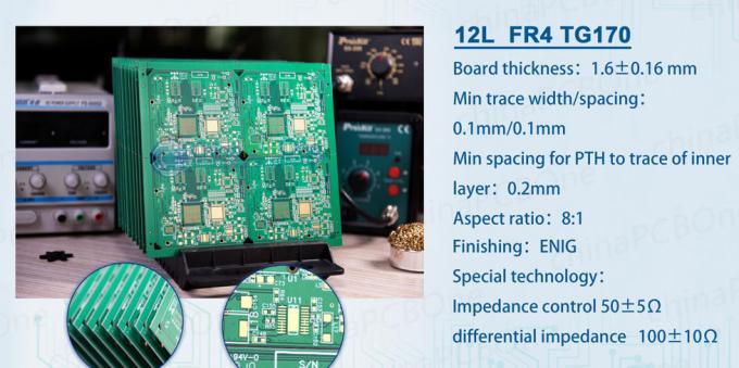 ringpcb 12 Layer 0.2mm Multilayer PCB
